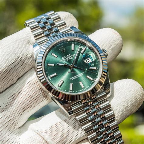 rolex oyster perpetual datejust mint green|rolex oyster perpetual date price.